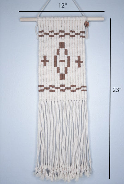 Brown Fair Isle Wall Hanging