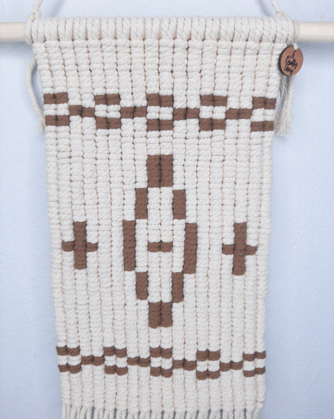 Brown Fair Isle Wall Hanging